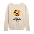 thumbnail image 1 of Disney - Mickey & Friends - Waiting for the Weekend Like - Women's Lightweight French Terry Long Sleeve Shirt, 1 of 5