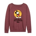 thumbnail image 1 of Disney - Mickey & Friends - Waiting for the Weekend Like - Women's Lightweight French Terry Long Sleeve Shirt, 1 of 5