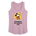 thumbnail image 1 of Disney - Mickey & Friends - Waiting for the Weekend Like - Whistling Music - Women's Racerback Tank Top, 1 of 5