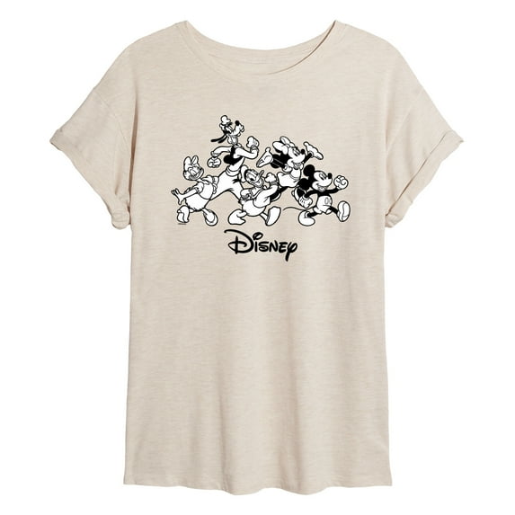 Disney - Mickey & Friends - We're All Here - Women's Oversized T-Shirt