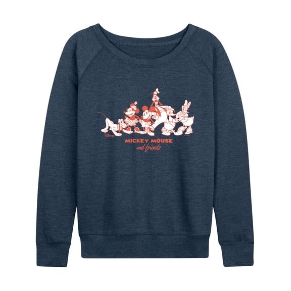 Disney - Mickey Friends - Women's French Terry Long Sleeve Pullover