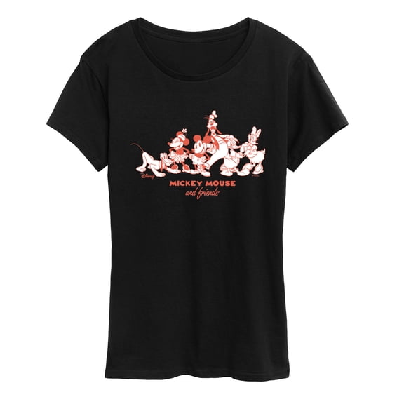Disney - Mickey Friends - Women's Short Sleeve Graphic T-Shirt