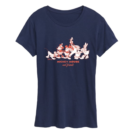 Disney - Mickey Friends - Women's Short Sleeve Graphic T-Shirt