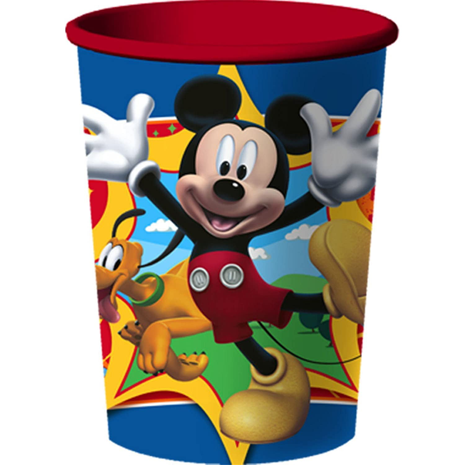 Disney Mickey Mouse Plastic 16 oz Cups, 8 Count, Size: 16 fl oz