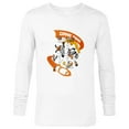 thumbnail image 1 of Disney Mickey Goofy Donald & Pluto Game Time Football Sports - Long Sleeve T-Shirt for Men - Customized-White, 1 of 5