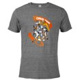 thumbnail image 1 of Disney Mickey Goofy Donald & Pluto Game Time Football Sports - Short Sleeve Blended T-Shirt for Adults - Customized-Graphite Snow Heather, 1 of 5
