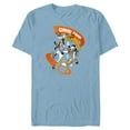 thumbnail image 1 of Disney Mickey Goofy Donald & Pluto Game Time Football Sports - Short Sleeve Blended T-Shirt for Adults - Customized-Ocean Blue, 1 of 5