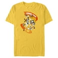 thumbnail image 1 of Disney Mickey Goofy Donald & Pluto Game Time Football Sports - Short Sleeve Blended T-Shirt for Adults - Customized-Yellow, 1 of 5