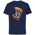 thumbnail image 1 of Disney Mickey Goofy Donald & Pluto Game Time Football Sports - Short Sleeve Cotton T-Shirt for Adults - Customized-Navy, 1 of 5