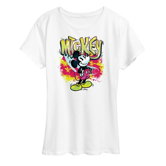 Disney - Mickey Graffiti - Women's Short Sleeve Graphic T-Shirt
