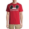 thumbnail image 1 of Disney Mickey Grandpa Family Red Adult Mens Tee Shirt, 1 of 5