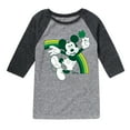 thumbnail image 1 of Disney - Mickey Green Rainbow - Toddler And Youth Raglan Graphic T-Shirt, 1 of 5