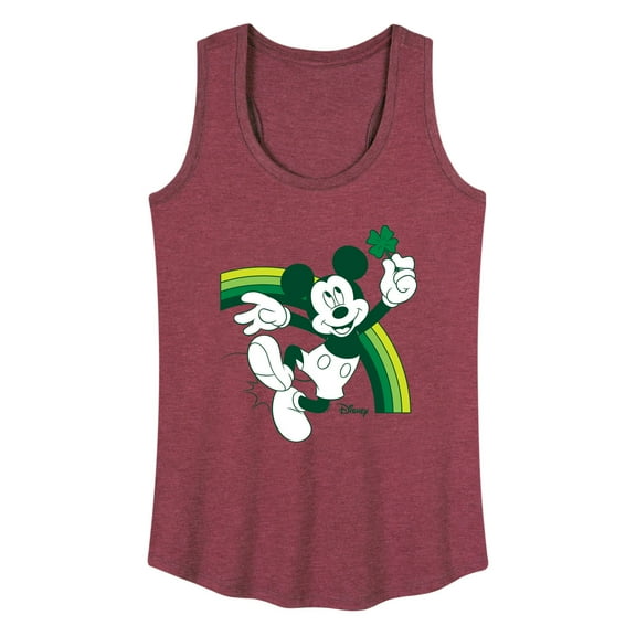 Disney - Mickey Green Rainbow - Women's Racerback Tank Top