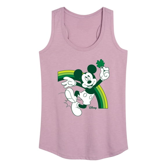 Disney - Mickey Green Rainbow - Women's Racerback Tank Top