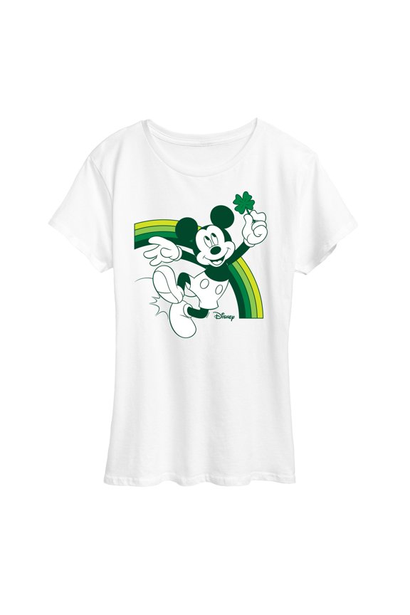 - Mickey Green Rainbow - Women's Short Sleeve Graphic T-Shirt