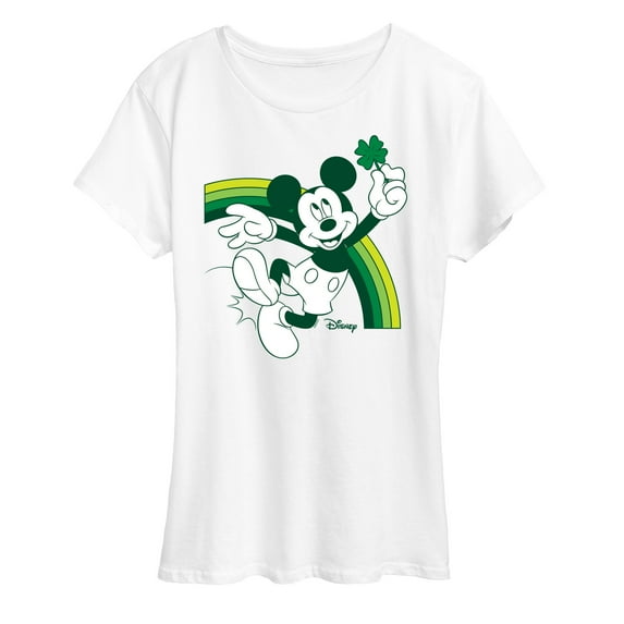 Disney - Mickey Green Rainbow - Women's Short Sleeve Graphic T-Shirt