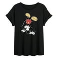 thumbnail image 1 of Disney - Mickey Handstand - Womens Oversized Graphic T-Shirt, 1 of 4