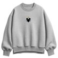 thumbnail image 1 of Disney - Mickey Head Bday Hat Women's Oversized Fleece Crew Sweatshirt, 1 of 3