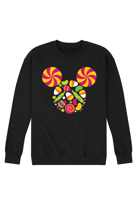 - Mickey Head Candy - Men's Crew Fleece Sweatshirt