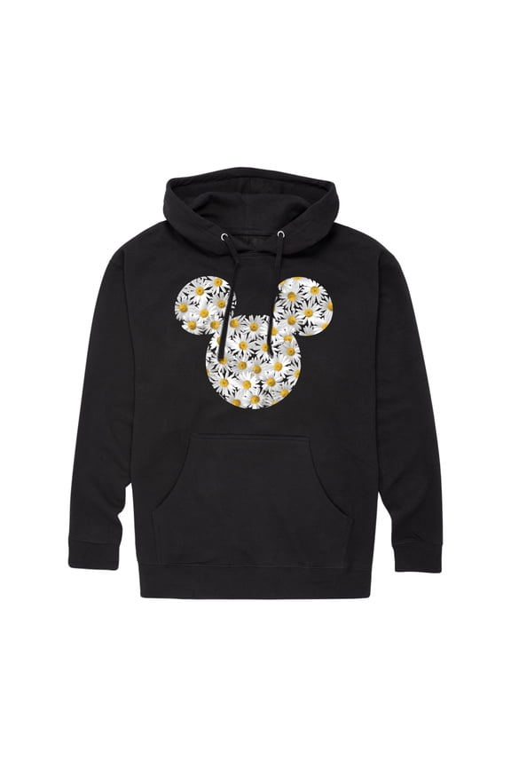 - Mickey Head Daisies - Men's Fleece Pullover Hoodies