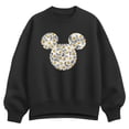 thumbnail image 1 of Disney - Mickey Head Daisies Women's Oversized Fleece Crew Sweatshirt, 1 of 3