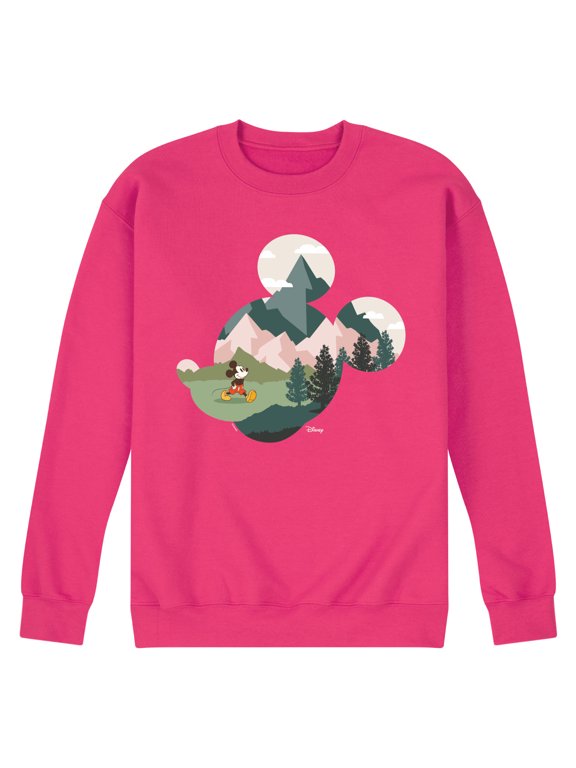 - Mickey Head Nature Fill Men's Graphic Fleece Sweatshirt