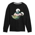 thumbnail image 1 of Disney - Mickey Head Nature Fill - Toddler & Youth Long Sleeve Graphic T-Shirt, 1 of 5