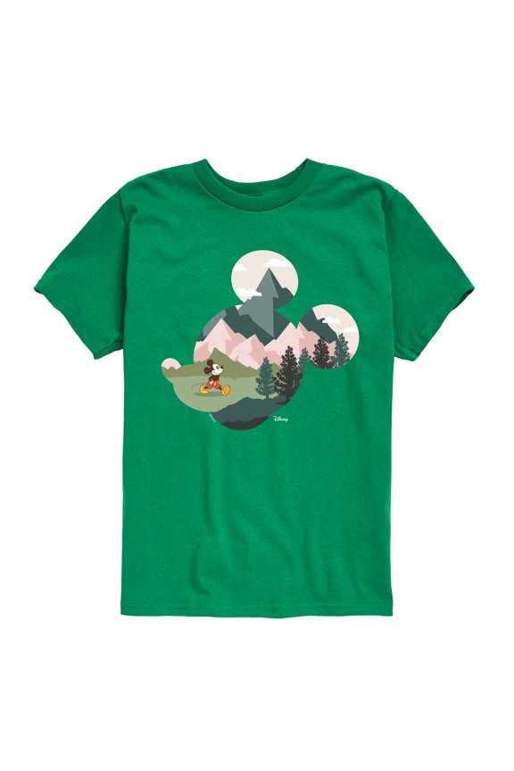 - Mickey Head Nature Fill - Toddler & Youth Short Sleeve Graphic T-Shirt