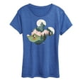 thumbnail image 1 of Disney - Mickey Head Nature Fill - Women's Short Sleeve Graphic T-Shirt, 1 of 5