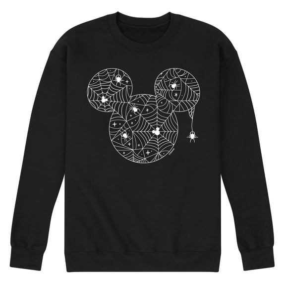 Disney - Mickey Head Spider Web - Men's Crew Fleece Sweatshirt