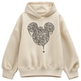 thumbnail image 1 of Disney - Mickey Head Spider Web - Women's Oversized Fleece Hoodie Sweatshirt, 1 of 4