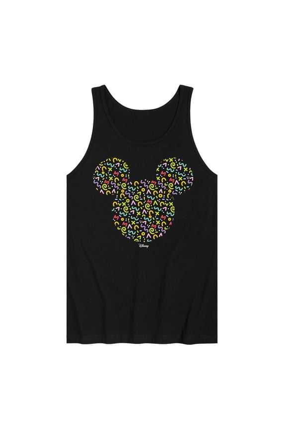 - Mickey Head With Pattern - Men's Jersey Tank Top