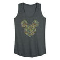 thumbnail image 1 of Disney - Mickey Head With Pattern - Women's Racerback Tank Top, 1 of 4