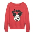 thumbnail image 1 of Disney - Mickey Head - Women's French Terry Long Sleeve Pullover, 1 of 3