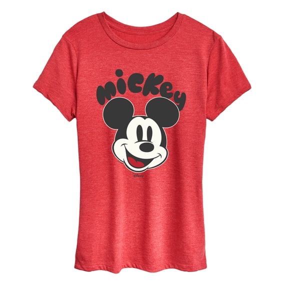 Disney - Mickey Head - Women's Short Sleeve Graphic T-Shirt