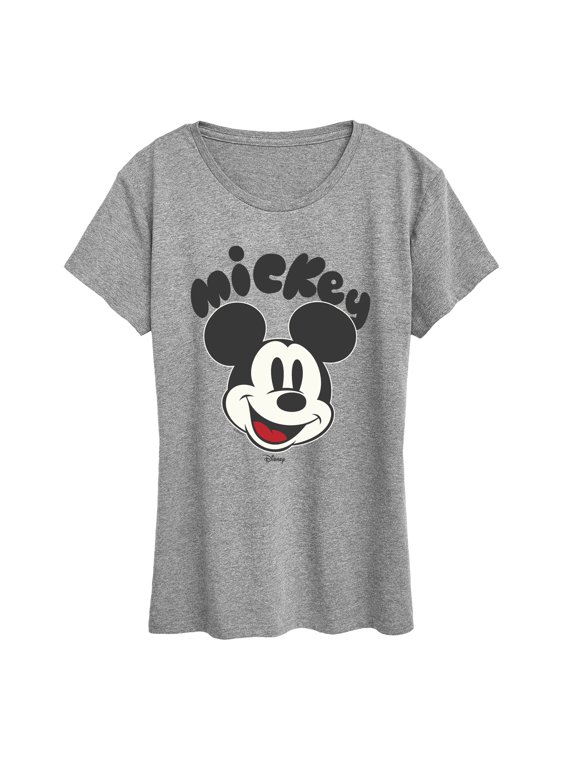 - Mickey Head Women's Short Sleeve Graphic T-Shirt