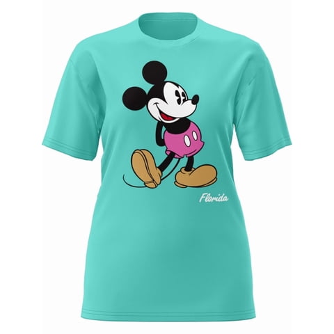 Mickey Florida Head to Toe Adult Crew Neck Tee Shirt, XS-2XL (Unisex)