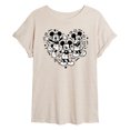 thumbnail image 1 of Disney - Mickey Heart - Juniors Ideal T-Shirt, 1 of 5