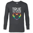 thumbnail image 1 of Disney Mickey Icon True to Your Heart Pride - Long Sleeve T-Shirt for Men - Customized-Charcoal Heather, 1 of 5