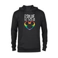 thumbnail image 1 of Disney Mickey Icon True to Your Heart Pride - Pullover Hoodie for Adults - Customized-Black, 1 of 5