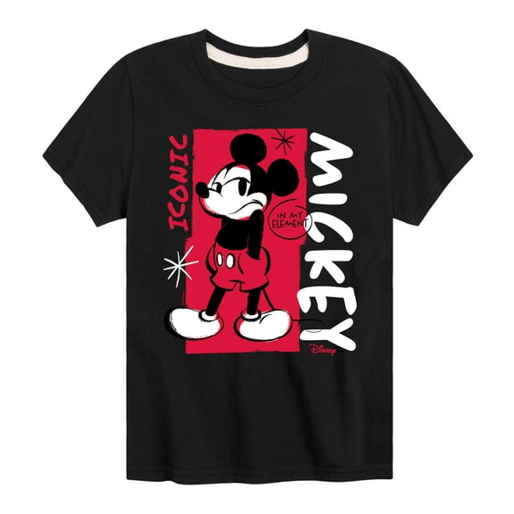 Disney - Mickey Iconic - Toddler & Youth Short Sleeve Graphic T-Shirt