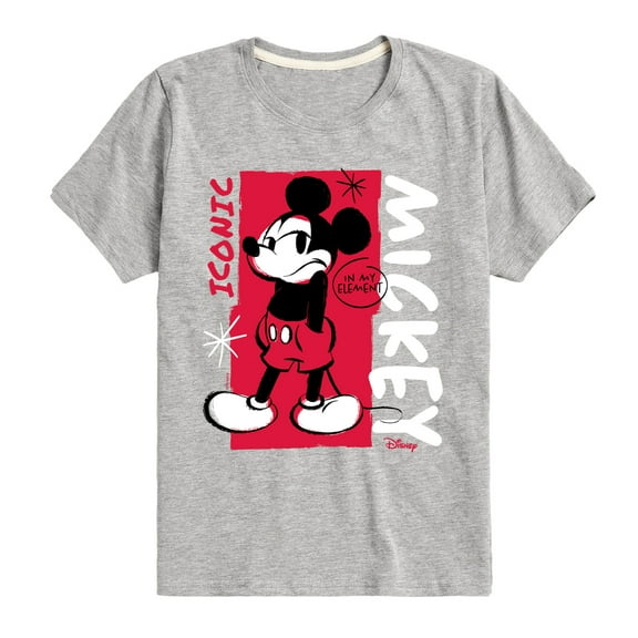 Disney - Mickey Iconic - Toddler & Youth Short Sleeve Graphic T-Shirt