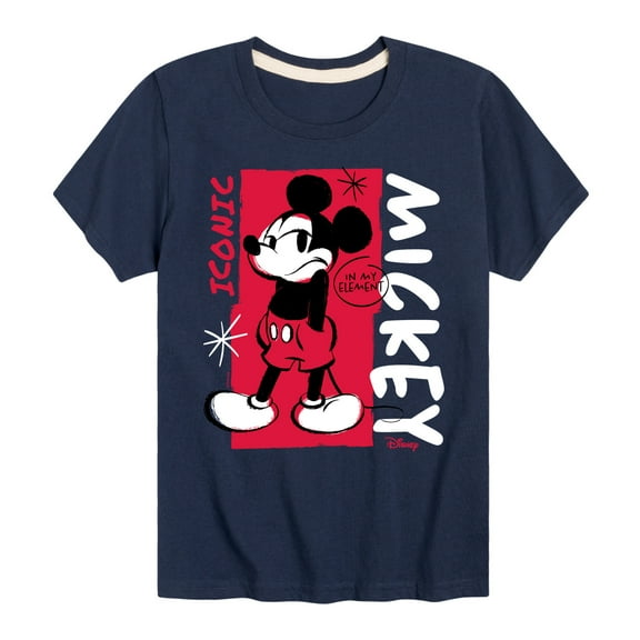 Disney - Mickey Iconic - Toddler & Youth Short Sleeve Graphic T-Shirt