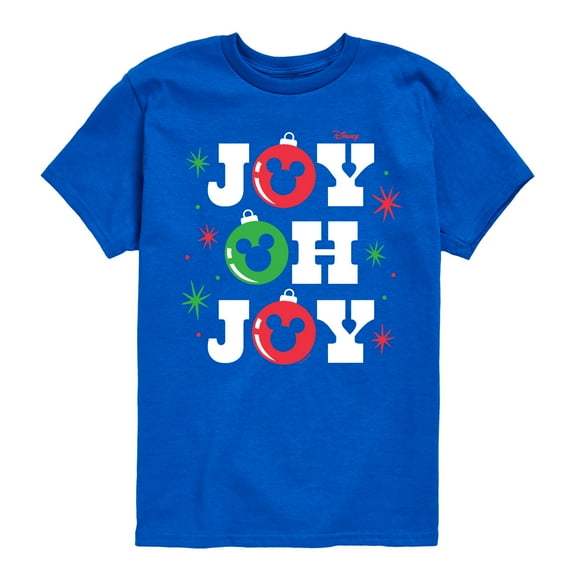 Disney - Mickey Joy Oh Joy Christmas - Toddler & Youth Short Sleeve Graphic T-Shirt