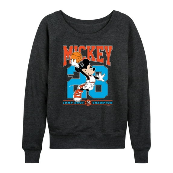 Disney - Mickey Jump Shot - Women's Lightweight French Terry Long Sleeve Shirt