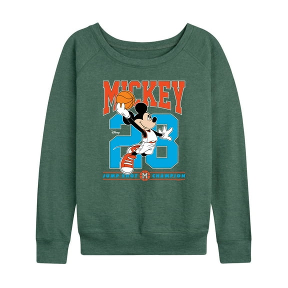 Disney - Mickey Jump Shot - Women's Lightweight French Terry Long Sleeve Shirt