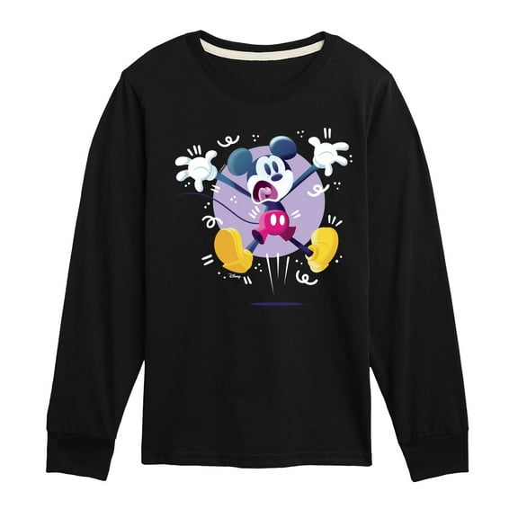 Disney - Mickey Jump - Youth Long Sleeve Graphic T-Shirt