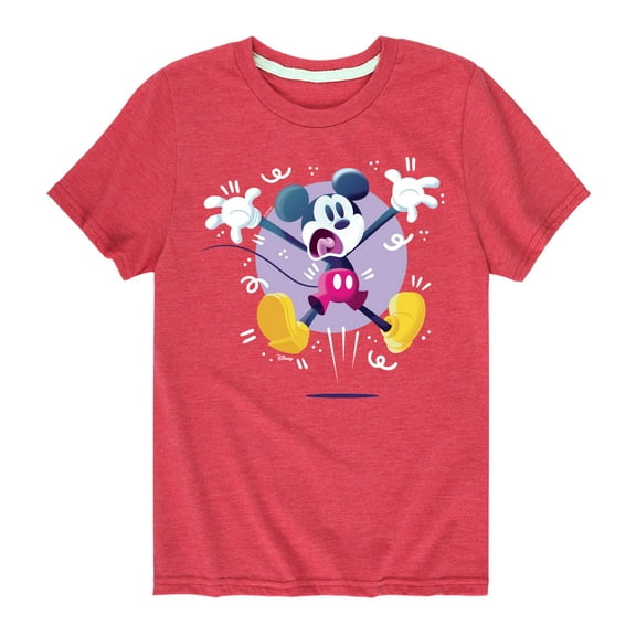 Disney - Mickey Jump - Youth Short Sleeve Graphic T-Shirt