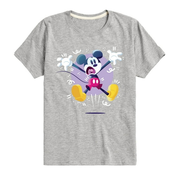 Disney - Mickey Jump - Youth Short Sleeve Graphic T-Shirt