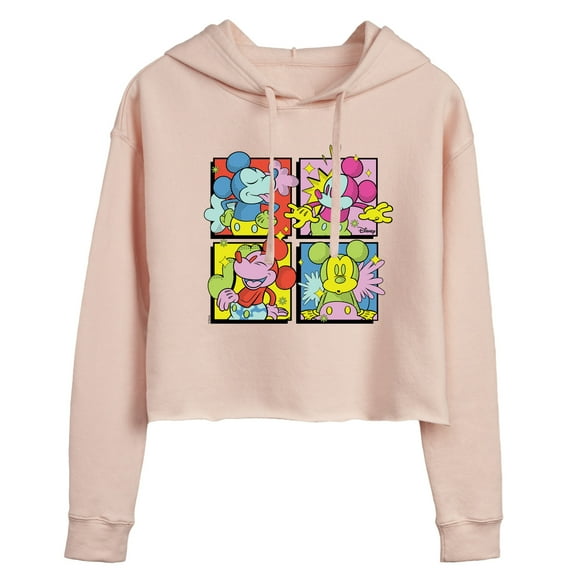 Disney - Mickey - Juniors Cropped Pullover Hoodie